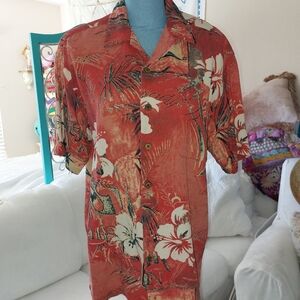 HALF MOON BAY 100% SILK LIGHTWEIGHT WAFFLE TEXTURE MENS SHIRT